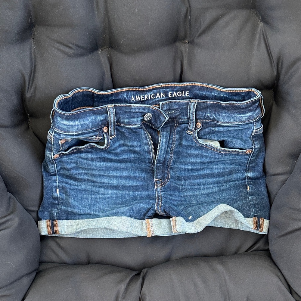 American Eagle Outfitters Dark Blue Jean Shorts